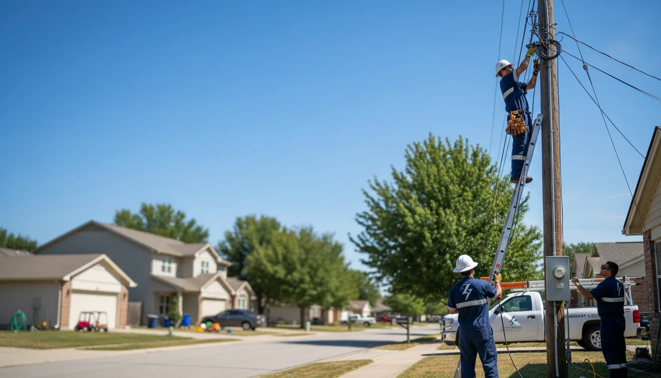 Residential electrician providing installation services in Francisco, IN